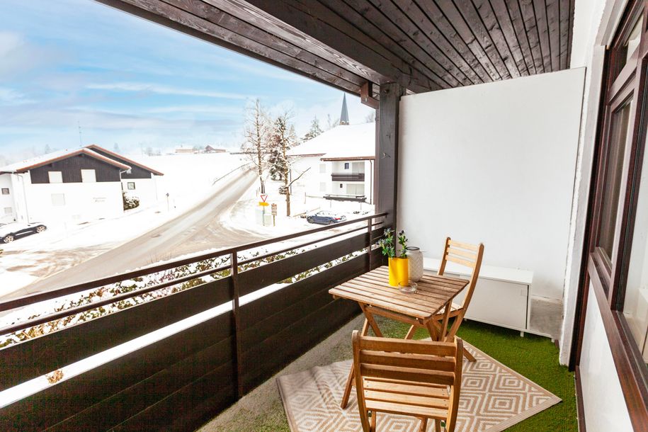 Balkon mit Aussicht auf den Hochgrat