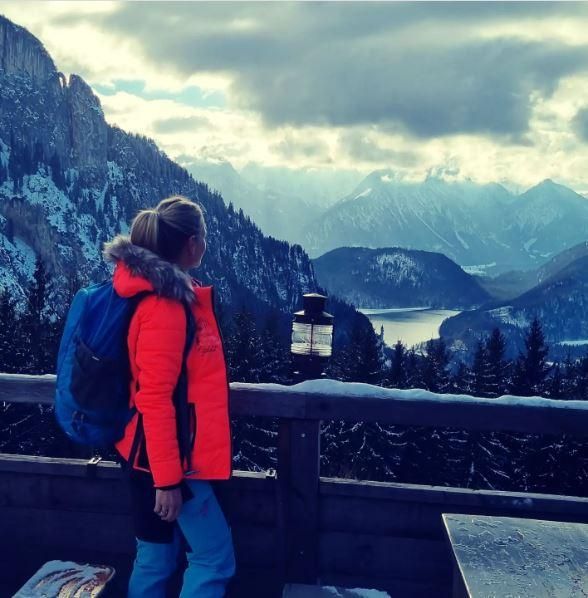 Aussicht auf Forggensee von der Rohrkopfhütte