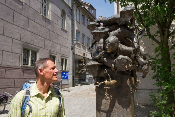 Brunnen in der Altstadt von Wangen