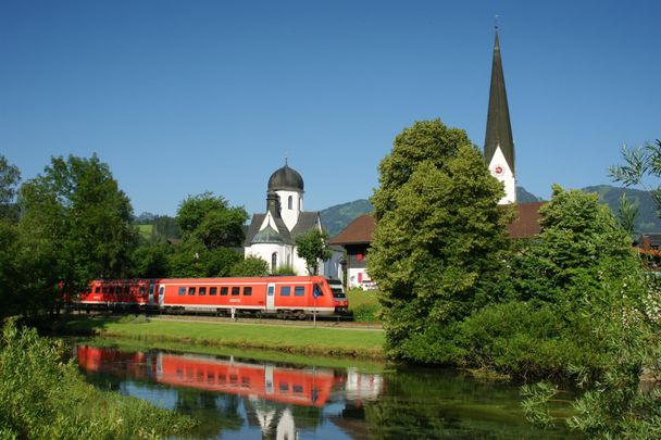 Anreise nach Fischen mit der Bahn