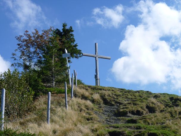 Den Gipfel schon fast erreicht