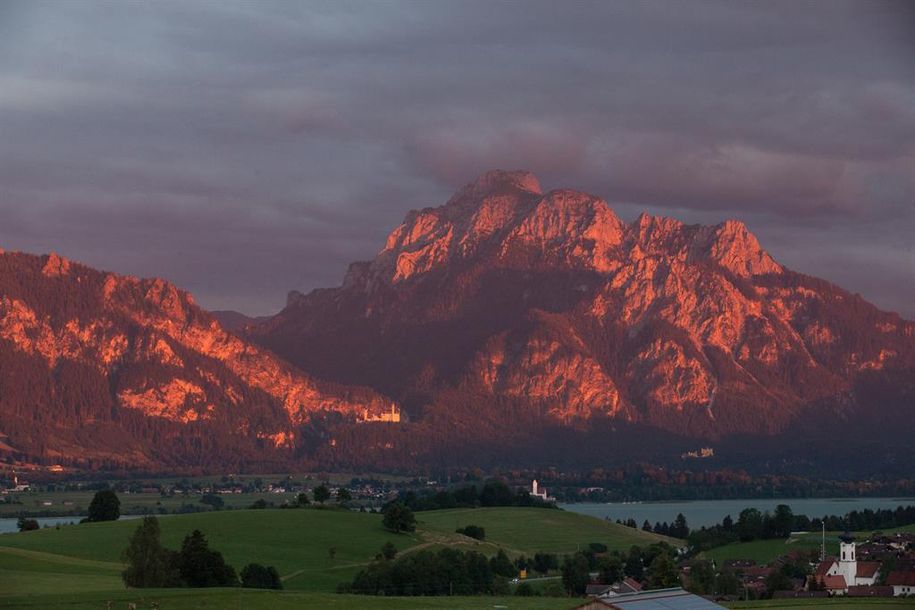 Abendrot am Säuling