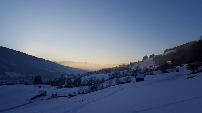 Winnterstimmung Blick vom Kalvarienberg