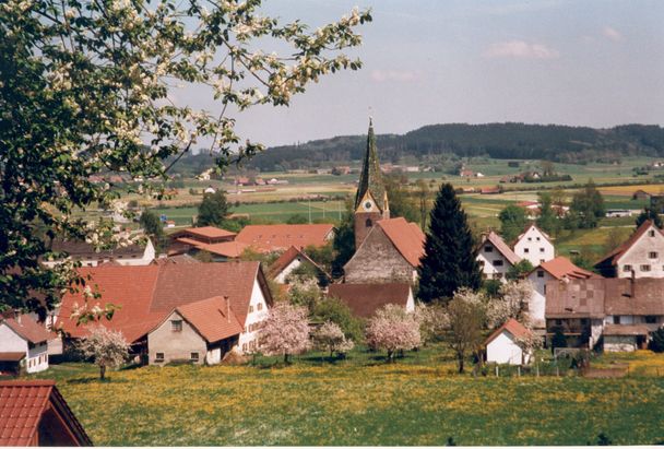 Ortsansicht vom Burgösch, Woringen