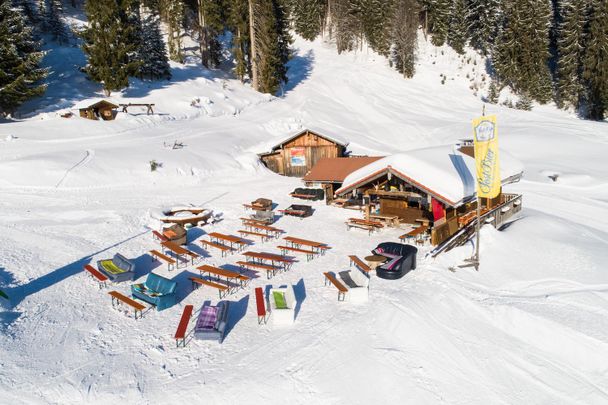 Hochbichl Hütte im Skigebiet Ofterschwang